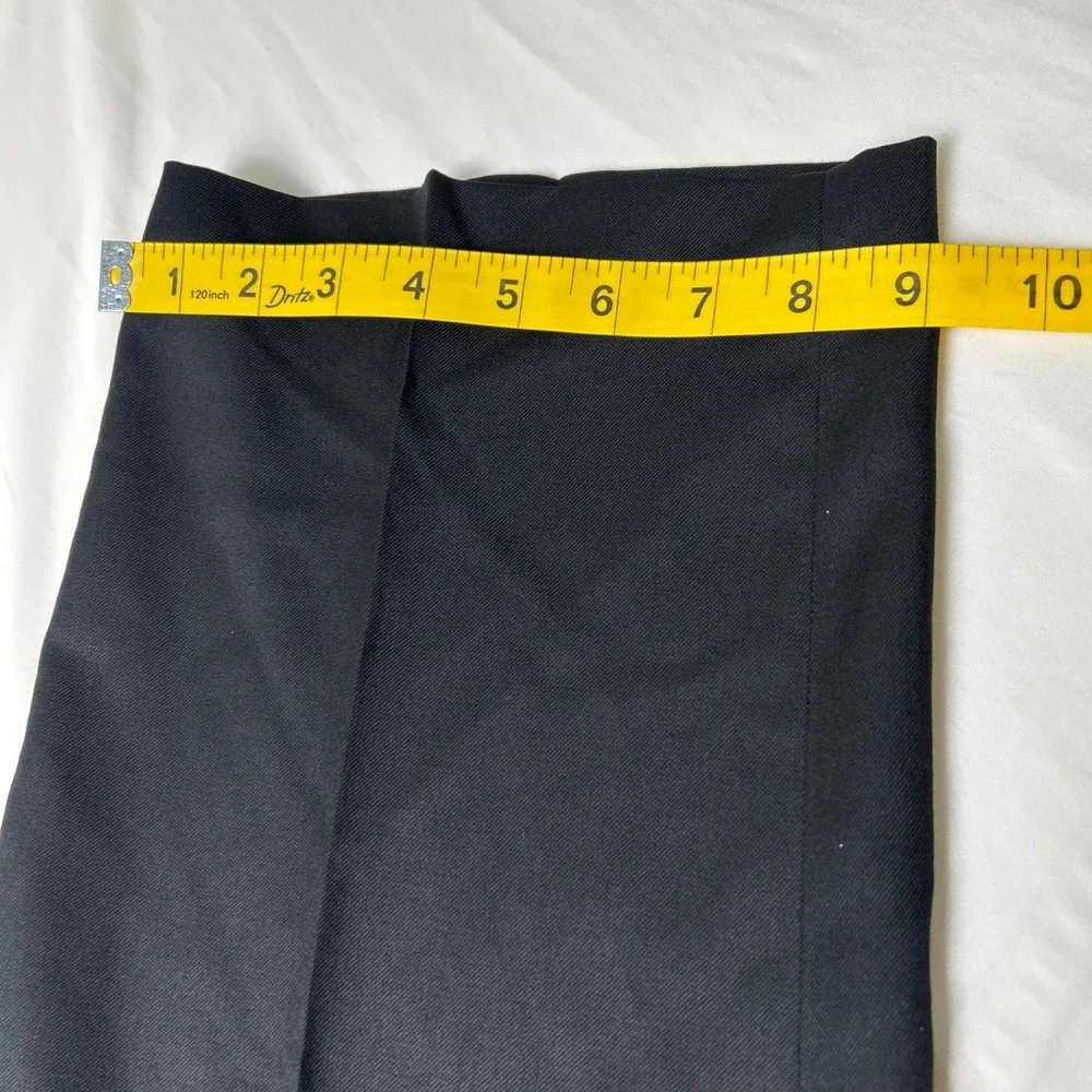 Banana Republic Mens Tailored Fit 100% Wool Dress Pants Size 35x32 Black Office